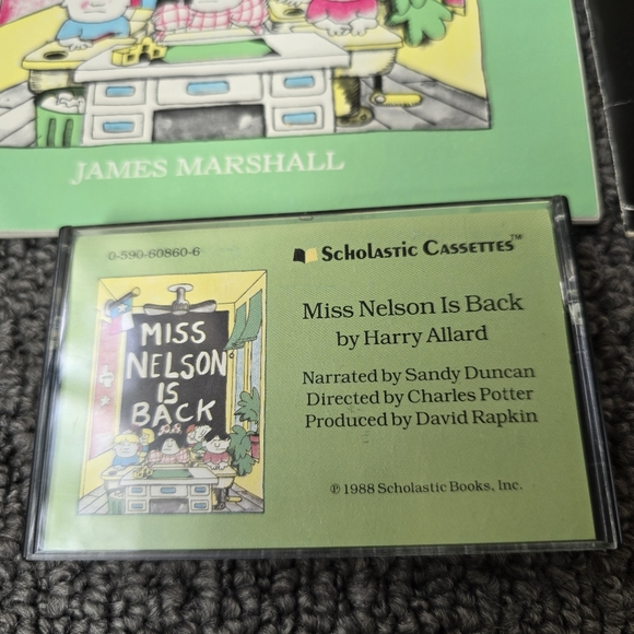 Vintage 1982 1987 Miss Nelson Is Missing Books Cassette Read A Long Books Retro - Picture 5 of 10